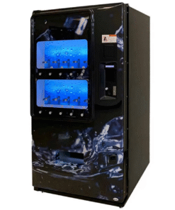 New Vendo 721 Live Display Soda Machine - Black Ice