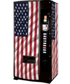 Refurbished Dixie Narco 501E Can/Bottle Soda Machine - American Flag